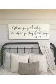 These Farmhouse Wooden Wall Signs Are So Beautiful I Love All Of The Sayings If Only I Could Master Bedroom Wall Decor Wall Decor Bedroom Home Decor Bedroom