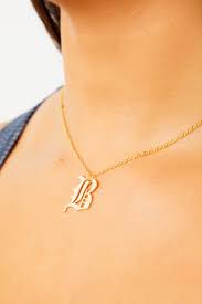Maybe you would like to learn more about one of these? B Old English Initial Necklace Sosorella
