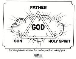 The Trinity Coloring Page Bible Coloring Pages What S In The Bible Bible Coloring Pages Bible Coloring Catholic Coloring