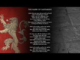 House frey joins with house tully. Game Of Thrones The Rains Of Castamere Lyrics Youtube