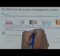 4.1 Definición de prismas rectangulares y cubos