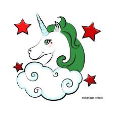 Einhörner clipart sammlung zum ausmalen! Fertig Ausgemaltes Einhorn Kostenlose Ausmalbilder