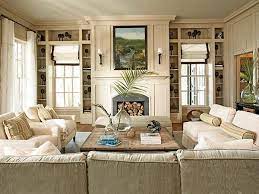 Eclectic Living Room Decorating Ideas Neutral Beige Colors Fireplace Off White Sofa Chairs Furnis Cottage Inspiration Tropical Living Room Coastal Living Rooms