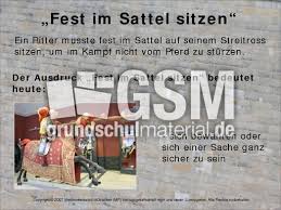 Redewendungen Ritterzeit 1 Prasentationen Mittelalter Ritter Themen Und Projekte Hus Klasse 3 Grundschulmaterial De
