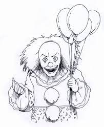 And like a challenge like this pennywise is an evil clown coming in the horror movie entitle it from the stephen's king's novel he plays as the main character where he likes kidnapping and gives terror to the children. Scary Clown Coloring Pages 2025 With Pennywise The Creepy Clown Coloring Home