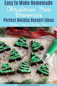 Peanut butter cup christmas trees. Christmas Tree Brownies Eating Gluten And Dairy Free