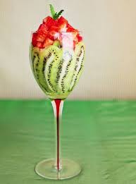 For A Party Serve Individual Salads In Fancy Glasses Fresh Fruit Recipes Food Fruit Recipes