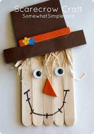 Touch device users, explore by touch or with swipe. Simple Scarecrow Craft For Kids Somewhat Simple