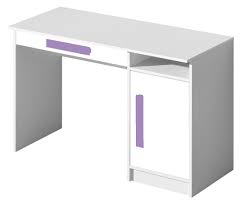 Tische die tischarbeitsplatten sind aus laminiertem holzspanwerkstoff mit eine. Kinderzimmer Schreibtisch Walter 09 Farbe Weiss Hochglanz Lila 80 X 120 X 50 Cm H X B X T