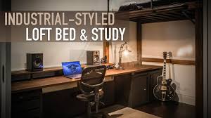 In addition, we will show you 15 beautiful industrial loft decorating ideas that can inspire you! Building An Industrial Styled Loft Bed And Study Youtube