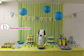 Charlie Brown Snoopy Theme Party By Www Facebook Com Brendaccreations Snoopy Baby Shower Theme Snoopy Baby Shower Snoopy Baby Shower Decorations