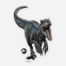 Jurassic World Blue Nature S Got Teeth Sticker Zazzle Com In 2021 Blue Jurassic World Jurassic World Dinosaurs Dinosaur Images