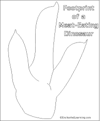Dinosaur coloring pages are a great way for kids to learn about prehistoric species. Dinosaur Footprint Template