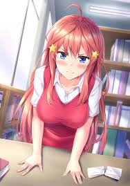 Fuutarou uesugi is a poor, antisocial ace student, who one day meets rich transfer clockwise from center, from youngest to eldest: Itsuki Nakano Quintessential Quintuplets Imgur