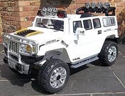 Hummer Style White Jj255a Ride On Car For Kids 2 5 Years Old With Remote Control Kids Power Wheels White Hummer Hummer
