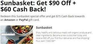 The key to optimal health is eating better food, not less. Swagbucks Get 90 Off 75 Cash Back 7 500 Sb W Sun Basket Subscription