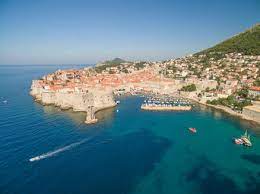 Buy tickets at the tisak outlet or on the bus. Aerial View Of Old City Of Dubrovnik Croatia With Old Port In Front Dubrovnik Is Popular Tourist Attraction On Adriatic Stockphoto