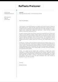 Resuming my career as financial advisor in an environment where i can express my experience and skills. Financial Advisor Trainee Cover Letter Sample Kickresume
