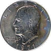1971 D Eisenhower Dollar Value Cointrackers
