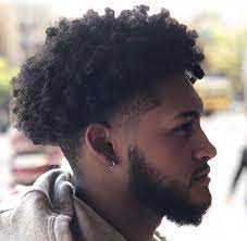 Haircut Afro Hairstyles Men Curly Hair Fade Curly Hair Men