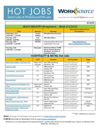 We use some essential cookies to make this website work. Hot Jobs Hospitality Retail Worksource Pierce