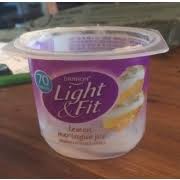 Dannon® light & fit nonfat® yogurt lemon meringue. Dannon Light Fit Yogurt Lemon Meringue Pie Calories Nutrition Analysis More Fooducate