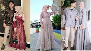 Set couple kebaya brukat original / couple brokat modern / sarimbit rok. 42 Model Gamis Brokat Bisa Couple Terbaru 2020 Cocok Dipakai Kondangan Dan Acara Tunangan Youtube