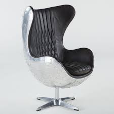 Aviator Jump Seat Egg Chair Spitfire Egg Chair Chair Leather Dining Room Chairs