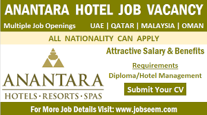 Find a job in malaysia. Anantara Hotel Careers New Job Vacancy Openings 2021