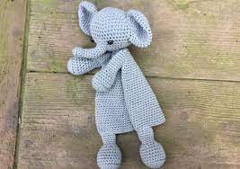 You can have your very own in just a few hours! Amigurumi First Toy Elephant Crochet Security Blanket Pattern