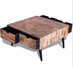 This is the short article answering. Vintage Industrial Coffee Table Reclaimed Solid Teak Wood Furniture Square Retro Storage Small Metal Leg Urban Style Living Room 4 Large Drawers Contemporary Wooden Design Antique Rustic Scandinavian Buy Online In Mongolia