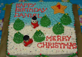 A birthday cake is a cake eaten as part of a birthday celebration. Christmas Birthday Cakeart And Sugarcraft