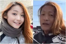 An attractive young woman posts photos of herself riding a bike to picturesque locations in japan, tinkers with the vehicle. Female Japanese Biker Turns Out To Be A 50 Year Old Man This Is How He Fooled The Internet See Pics