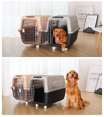 Pet Air Box Cat Dog Dog Portable Out Cat Cage Empty Transport Check Box Travel Car Car Dog Cage Cat Supplies List Dog Cages Pet Supplies Wholesale