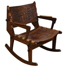 Angel Pazmino Leather Rocking Chair Rocking Chair Rocking Chair Nursery Rocking Chairs For Sale