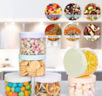 Amazon.com: DODHEG 6 Pcs Clear Plastic Jars with Lids Plastic Mason Jars  with Lids for Kitchen Crafts Storage 8 Ounce : Home & Kitchen