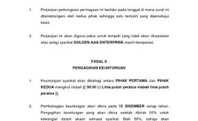 5 halamanformat:word file draf perjanjian perkawinan ini berisi draf surat perjanjian yang mengatur. Contoh Surat Perjanjian Perkongsian Perniagaan Doc Cute766