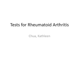 For the last few decades, rheumatologists have relied heavily enough upon the rheumatoid factor test that it is part of the american college of rheumatology (acr) guidelines for diagnosis. Tests For Rheumatoid Arthritis Ppt Download