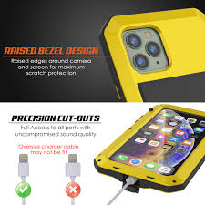 Metal + tempered glass applicable to: Iphone 11 Pro Max Metal Case Heavy Duty Military Grade Armor Cover S