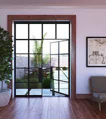 Transom or transom window is also the customary u.s. Custom Steel Grid Double Glass Door With Transom A113 Abby Iron Doors