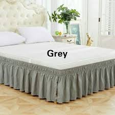 5 out of 5 stars. Cqzm White Ruffle Valance Fitted Sheet Elastic Band Wrap Around Style Bed Skirt Super King Size Bedroom Pleated Bed Base Skirt Single Double Valances For Bedsa Twin Home Kitchen Bedding Linens