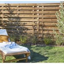 panneau bois occultant ugo l 180 x h 180 cm marron panneau bois panneau bois jardin et panneau occultant
