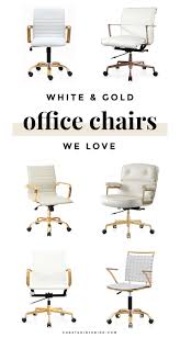 Black And Rose Gold Desk Chair 12 Perfect Office Chairs For The Girlboss In You Office Chair Gold Office Chair Best Office Chair