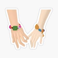 More images for marinette and adrien lucky charm » Adrinette Lucky Charm Armbander Sticker Von Nardezinha Redbubble