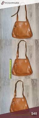 Vintage Longchamp Roseau Caramel Leather Purse Leather Purses Purses Leather Shoulder Bag