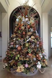 Copper Gold And Green Christmas Tree Cool Christmas Trees Green Christmas Tree Christmas Tree Design