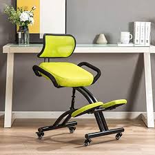 Wer lange am pc sitzt, sollte sich solch einen stuhl zulegen. Amazon De Encounter G Ergonomische Sitz Kniebank Orthopadischer Burostuhl Verstellbarer Computerschreibtisch Und Atmungsaktiver Ruckenlehne Einheimischer Schwamm Fur Kinder Und Erwachsene Geeignet Grun