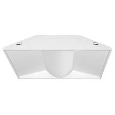 Rectangular led panel fixtures are ideal for illuminating office spaces, and are an easy replacement for fluorescent recessed ceilings. Juno Indy S2x2bl 3950u Wh3 Dlc Listed White Body With Opal Diffuser 2x2 Center Basket Led Lay In Troffer 39w 5000k 2x2 Led Lay In Troffers To Replace Commercial Recessed Fluorescent Ceiling Light