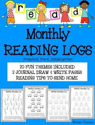 Monthly Reading Logs For Home Parent Letter Journal Page Reading Logs Monthly Reading Logs Kindergarten Reading Activities