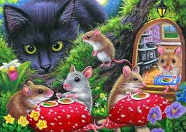 Aceo Original Black Cat Mouse Mice Dinner Garden Moon Painting Art Miniature Cat Art Animals Artwork Animal Paintings There are 422 suppliers who sells cartoon cat. aceo original black cat mouse mice